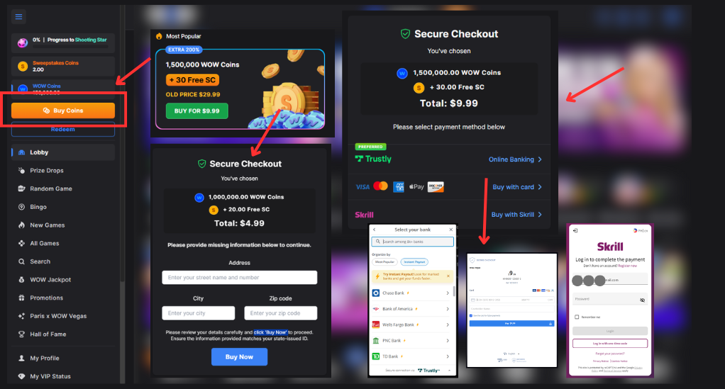 How to purchase wowvegas